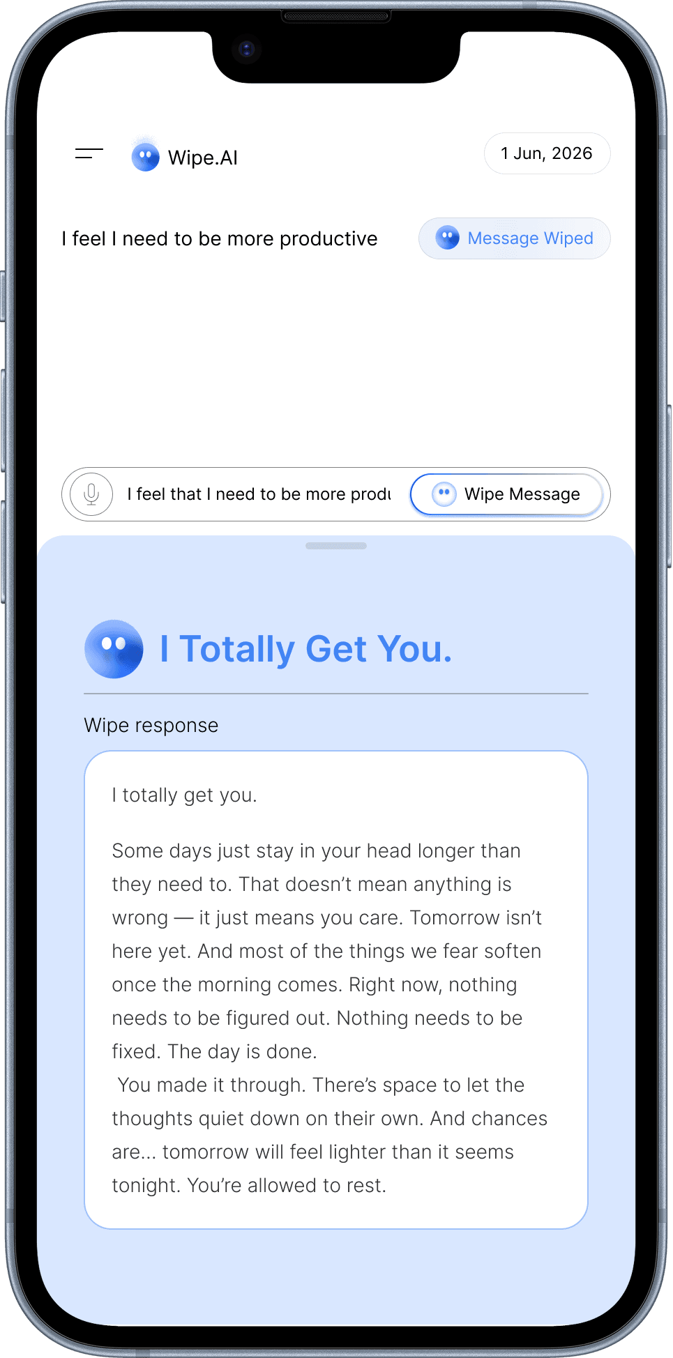 Wipe.AI app screenshot